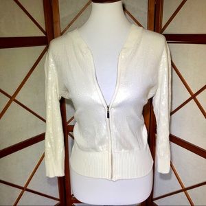 WHBM Sequin Bomber Jacket